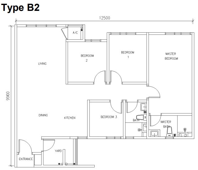 Dcosmos Residences layout