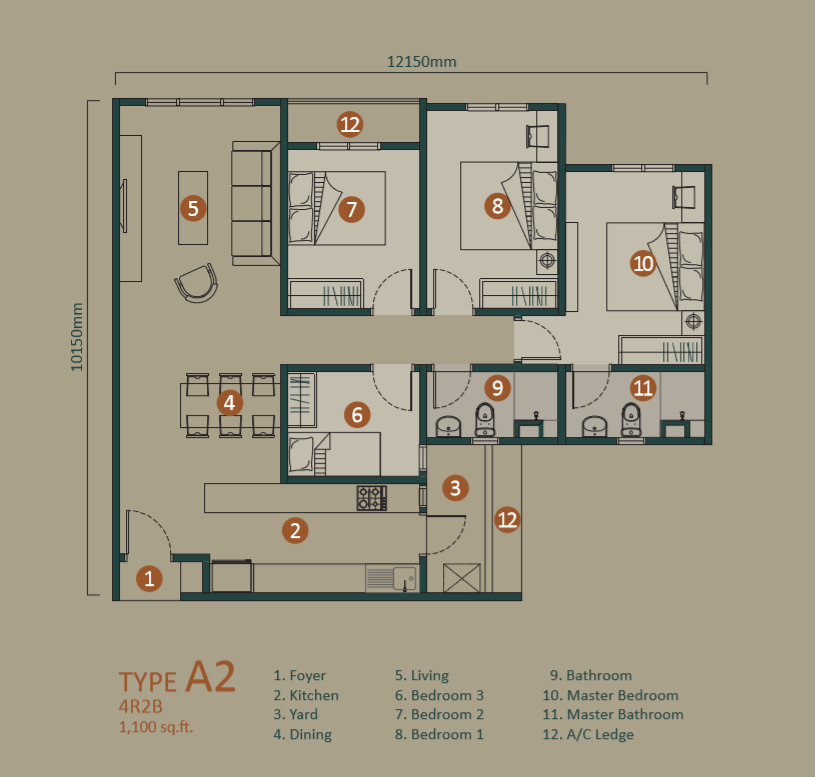 dquinces residences layout