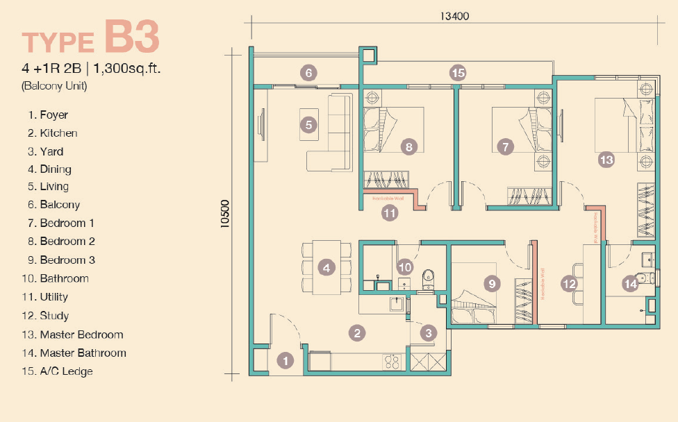DTessera Residences layout